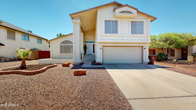 8541 W Pershing Ave, Peoria, AZ 85381 - view of front of home featuring a garage, concrete driveway, and stucco siding