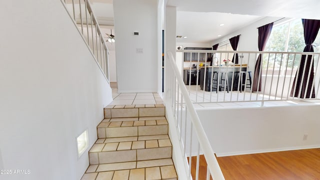 8541 W Pershing Ave, Peoria, AZ 85381 - stairs featuring wood finished floors and recessed lighting