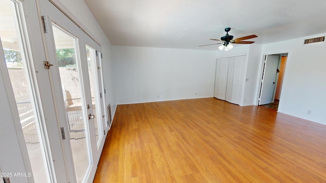 8541 W Pershing Ave, Peoria, AZ 85381 - unfurnished room featuring ceiling fan and light wood-style floors