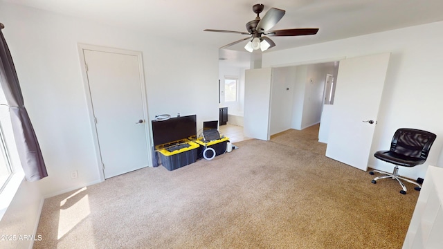 8541 W Pershing Ave, Peoria, AZ 85381 - home office featuring carpet flooring and a ceiling fan