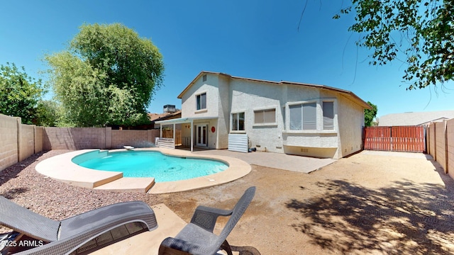 8541 W Pershing Ave, Peoria, AZ 85381 - view of swimming pool featuring a fenced backyard and a patio