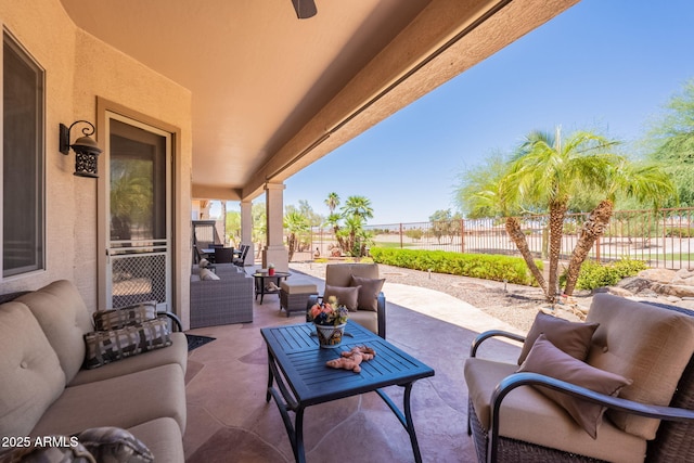 6931 S Four Peaks Way, Chandler, AZ 85249 - fenced backyard with an outdoor hangout area and a patio area