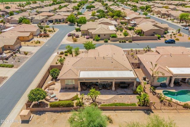 6931 S Four Peaks Way, Chandler, AZ 85249 - aerial perspective of suburban area featuring a pool area