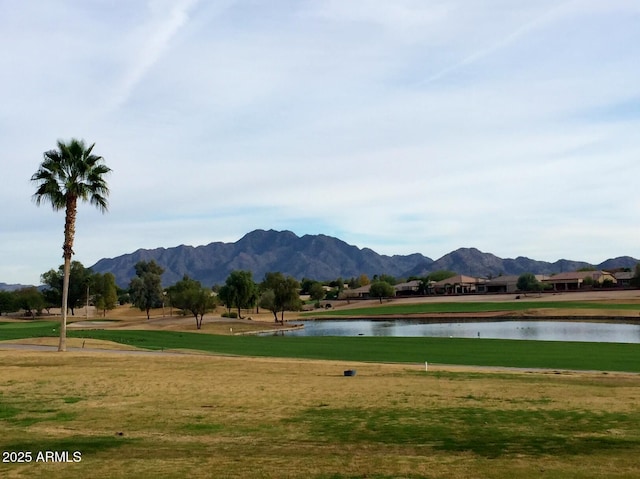 6931 S Four Peaks Way, Chandler, AZ 85249 - view of property's community with a water and mountain view and a yard