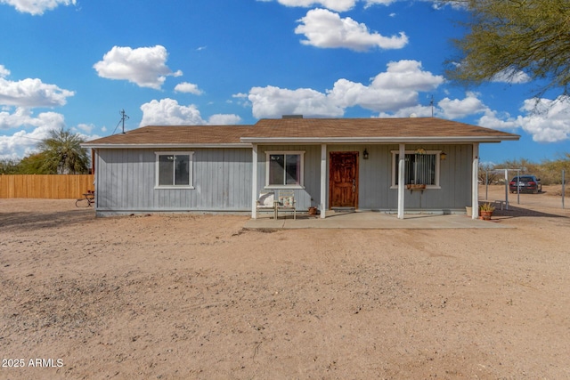 view of ranch-style home