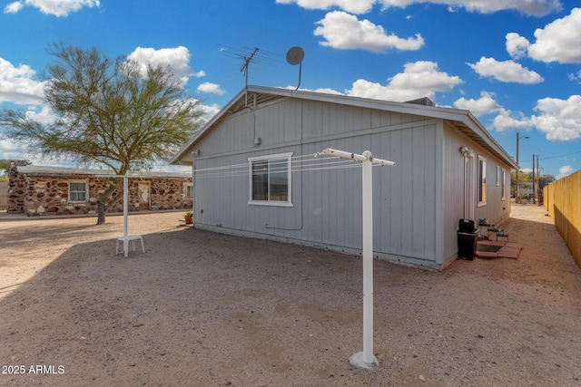 view of side of property