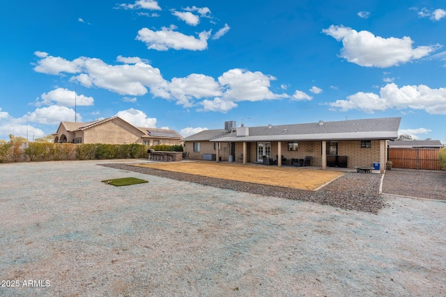 back of house featuring a patio area