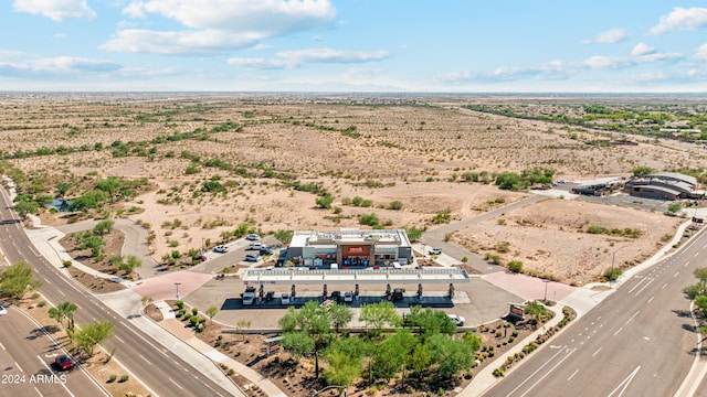 birds eye view of property featuring a rural view