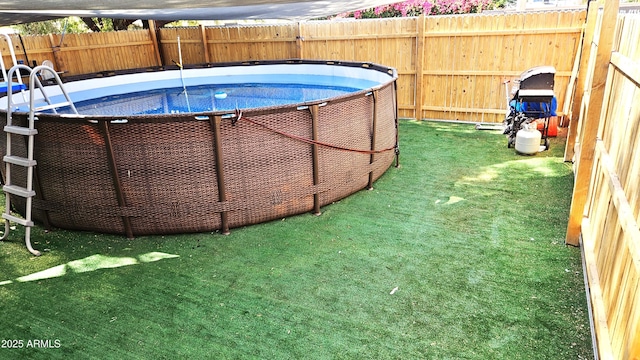 4427 W Crittenden Ln, Phoenix, AZ 85031 - view of swimming pool with a trampoline