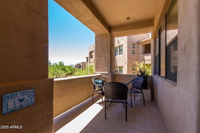 view of balcony