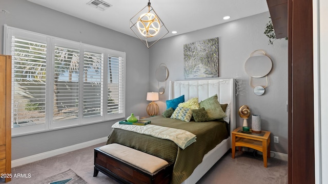 3956 S Hollyhock Pl, Chandler, AZ 85248 - carpeted bedroom featuring baseboards, multiple windows, and visible vents