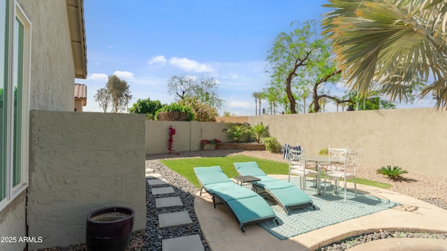 3956 S Hollyhock Pl, Chandler, AZ 85248 - view of patio / terrace with a fenced backyard