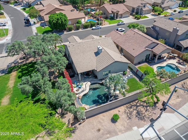 3956 S Hollyhock Pl, Chandler, AZ 85248 - birds eye view of property with a residential view