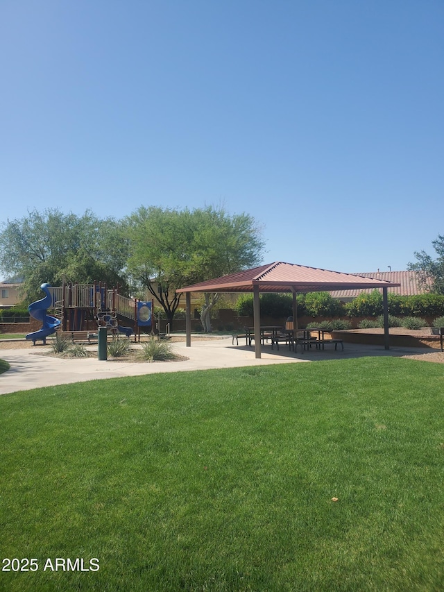 25945 W Runion Dr, Buckeye, AZ 85396 - view of community featuring a gazebo and a yard