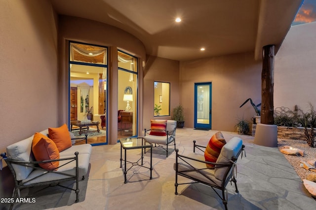 view of patio / terrace featuring an outdoor hangout area