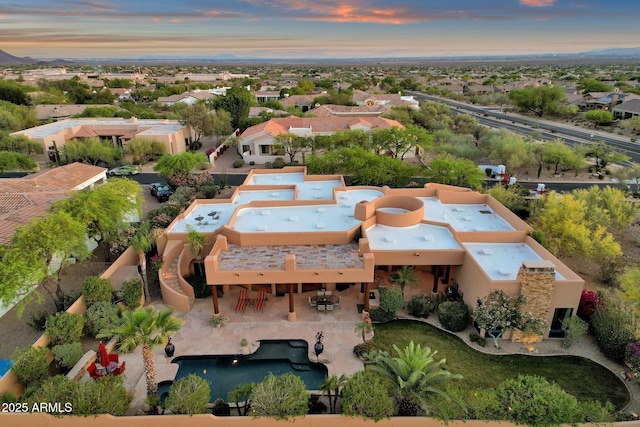 bird's eye view featuring a residential view