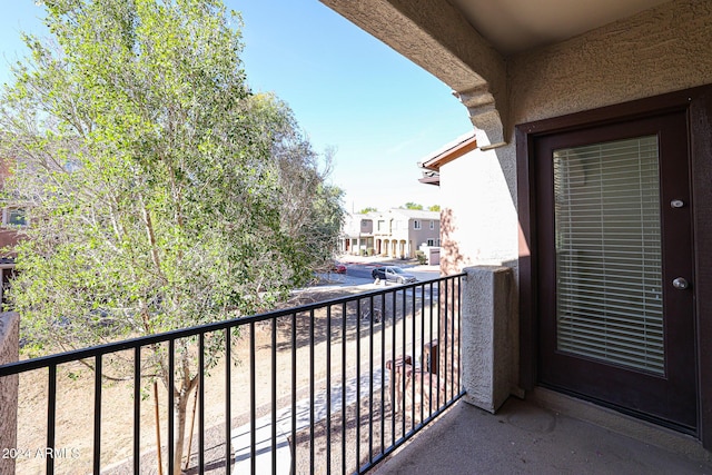 view of balcony