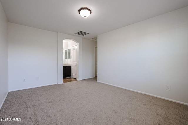 view of carpeted empty room