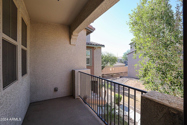 view of balcony