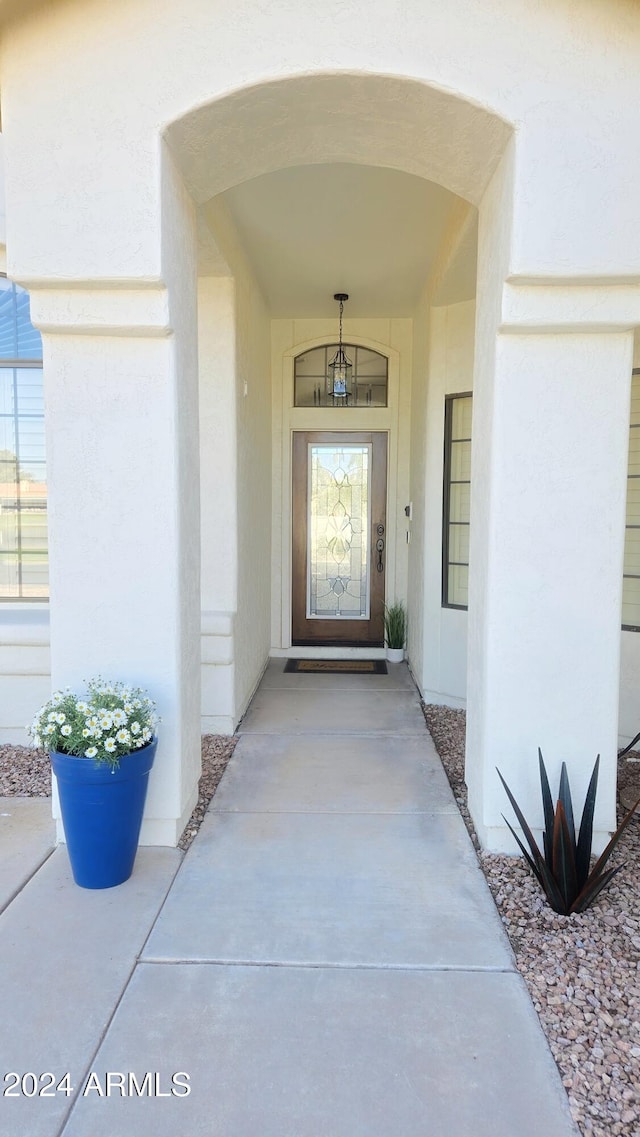 view of entrance to property