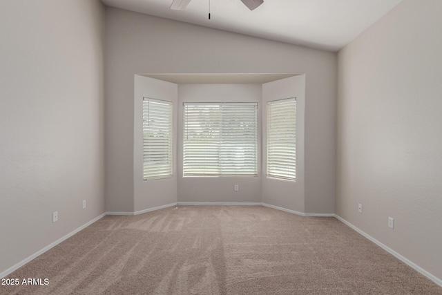 1713 N Sinova, Mesa, AZ 85205 - unfurnished room featuring light carpet, baseboards, and a ceiling fan