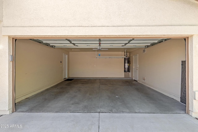 1713 N Sinova, Mesa, AZ 85205 - garage with visible vents and gas water heater