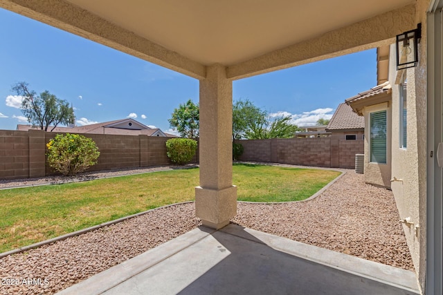 1713 N Sinova, Mesa, AZ 85205 - view of patio with a fenced backyard