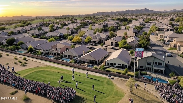 1437 E Glenhaven Dr, Phoenix, AZ 85048 - aerial perspective of suburban area featuring a mountainous background