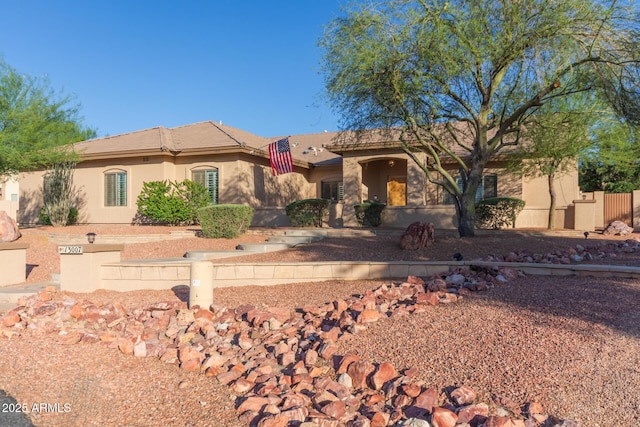 13007 W Tuckey Ct, Glendale, AZ 85307 - view of front of home with stucco siding and a tile roof