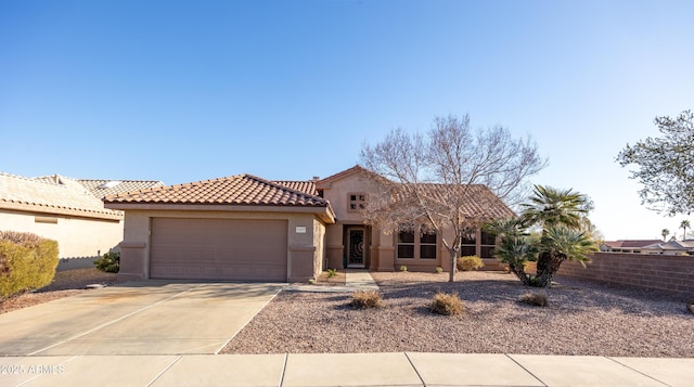 view of front of home featuring a garage