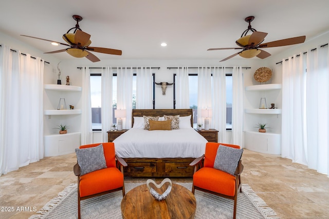 30020 N 63rd St, Cave Creek, AZ 85331 - bedroom featuring recessed lighting and a ceiling fan