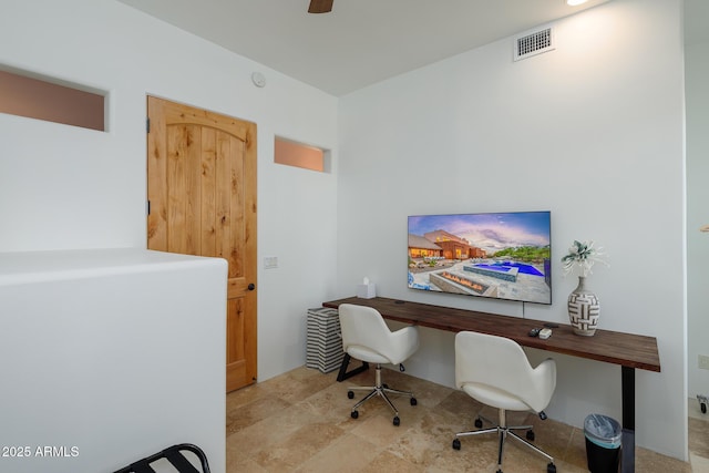 30020 N 63rd St, Cave Creek, AZ 85331 - office area with visible vents and ceiling fan