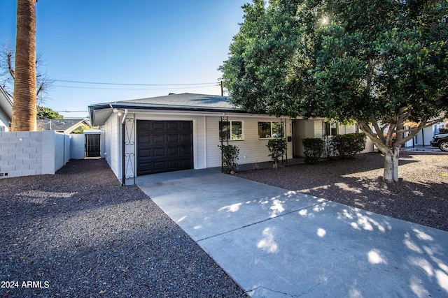 view of front of home featuring a garage