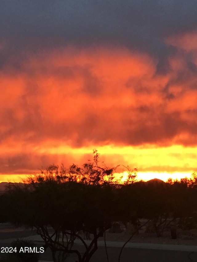 view of nature at dusk