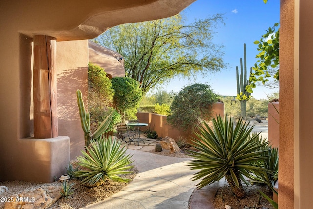 view of patio / terrace with fence