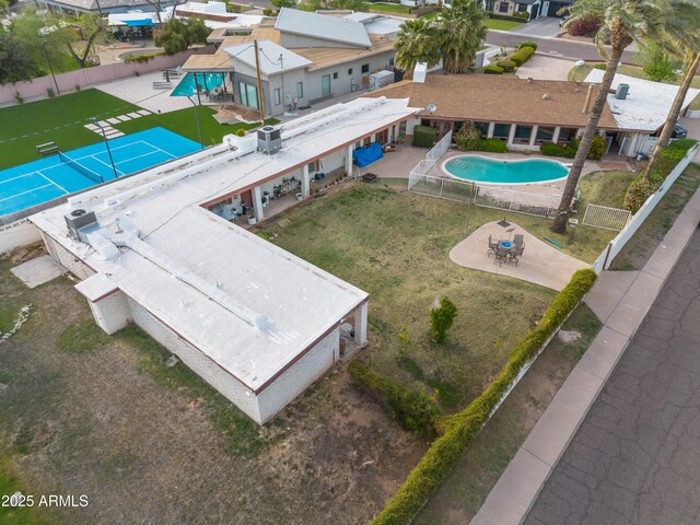 4461 E Flower St, Phoenix, AZ 85018 - drone / aerial view of a pool