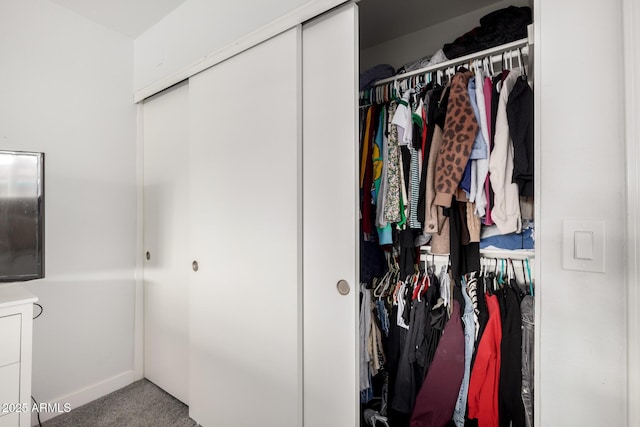 view of closet