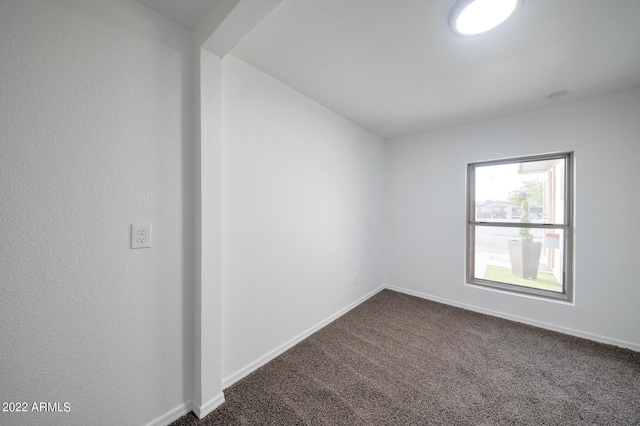 spare room featuring carpet flooring