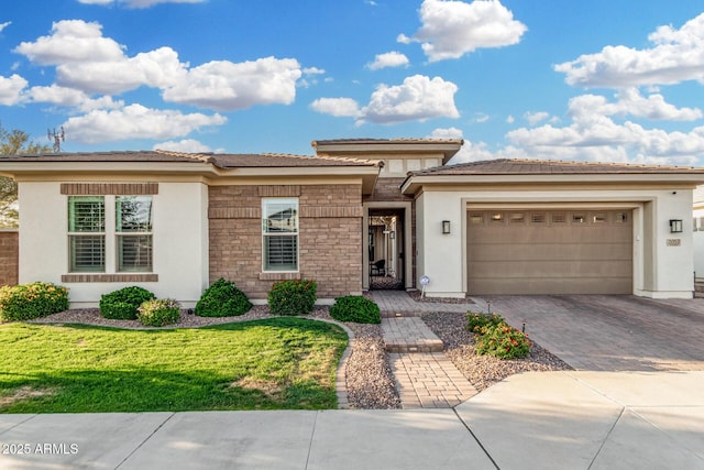 2052 E Scorpio Pl, Chandler, AZ 85249 - prairie-style home with stucco siding, driveway, and an attached garage