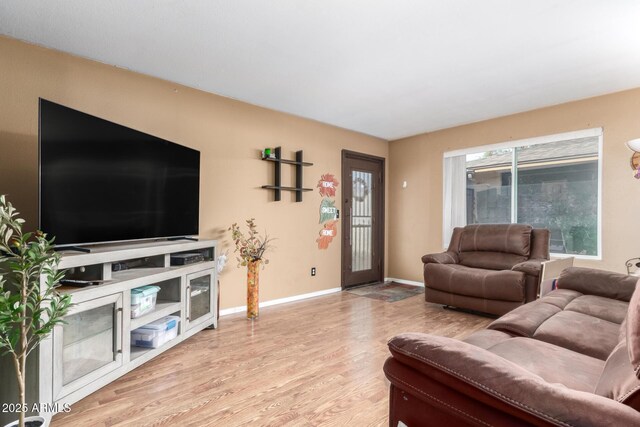 1807 E Jamaica Ave, Mesa, AZ 85204 - living room with wood finished floors and baseboards