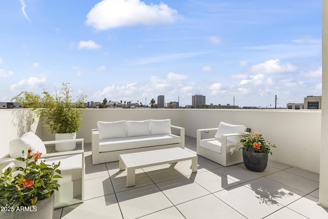 312 E Windsor Ave Unit 6, Phoenix, AZ 85004 - view of patio / terrace with outdoor lounge area and a skyline view