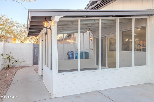 view of entrance to property