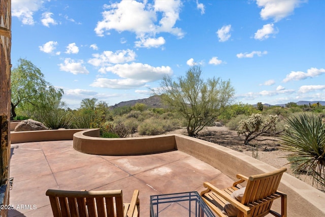 3120 Arroyo Hondo, Carefree, AZ 85377 - view of patio / terrace with a mountain view