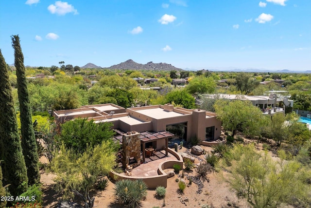 3120 Arroyo Hondo, Carefree, AZ 85377 - birds eye view of property featuring a mountain view