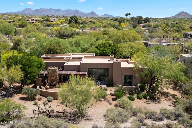 3120 Arroyo Hondo, Carefree, AZ 85377 - drone / aerial view featuring a mountain view