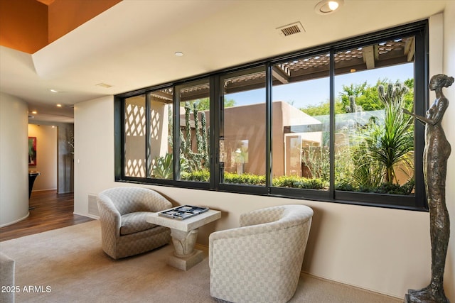 3120 Arroyo Hondo, Carefree, AZ 85377 - interior space with recessed lighting, visible vents, and carpet floors