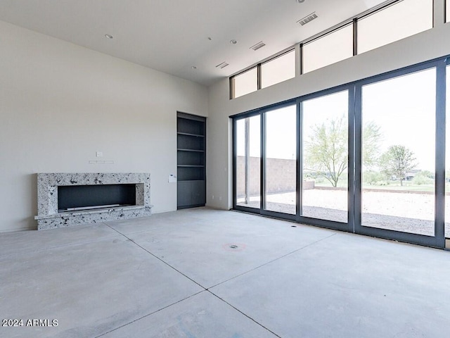 view of unfurnished living room