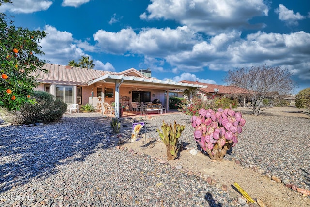 rear view of property with a patio