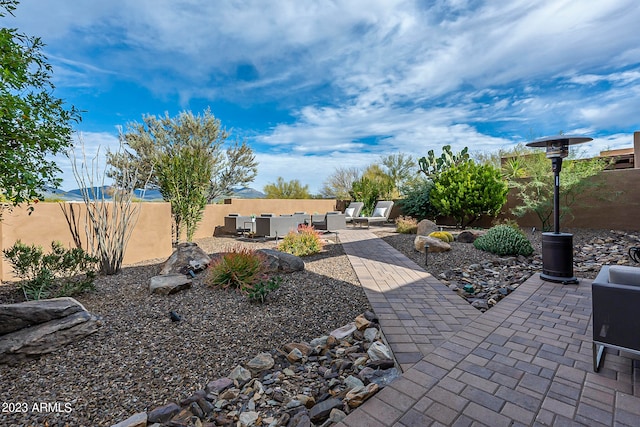 view of yard with a patio