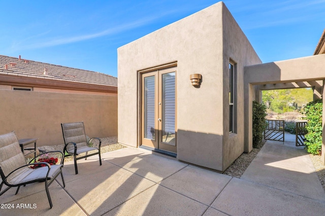 view of patio / terrace with french doors